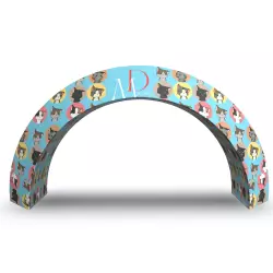 Brama tekstylna w kształcie łuku GATE 619x310