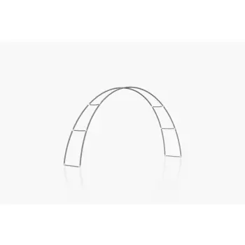 Brama tekstylna w kształcie łuku A 530x278