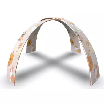 Brama tekstylna w kształcie łuku AB