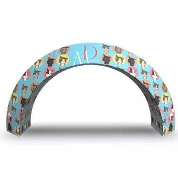 Brama tekstylna w kształcie łuku GATE 619x310