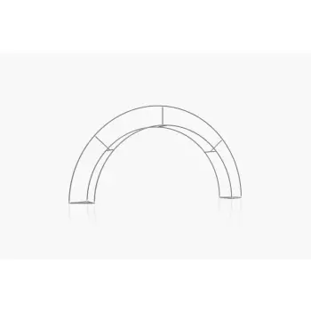 Brama tekstylna w kształcie łuku GATE 619x310
