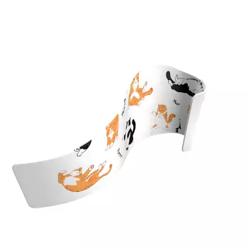 Ścianka tekstylna wave 390x230