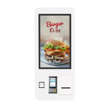 Samoobsługowy kiosk dotykowy PCAP 27 cali do punktów sprzedaży