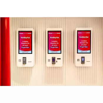 Samoobsługowy kiosk dotykowy PCAP 27 cali do punktów sprzedaży