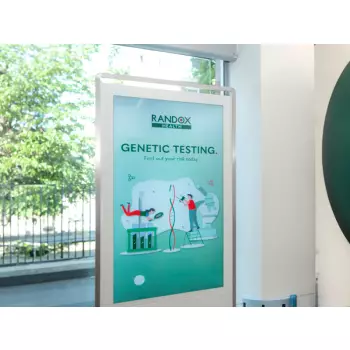 Dwustronny totem Slim 55 cali