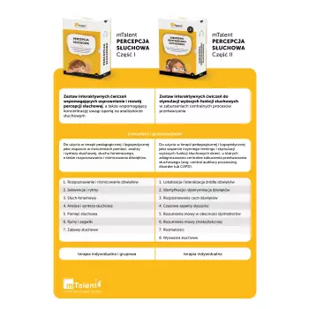 mTalent Percepcja słuchowa – Pakiet (cz. 1 i cz. 2)