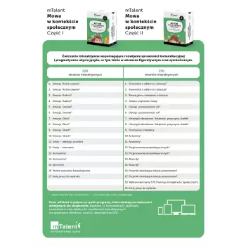 mTalent Autyzm. Rozumienie i naśladowanie mowy + Mowa w kontekście społecznym cz. 1