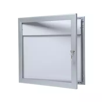 Gablota na menu z panelem na logo