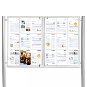 Dwudrzwiowa, wolnostojąca gablota Tendance