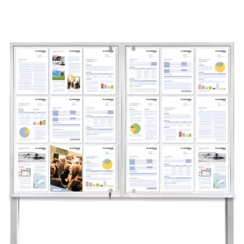 Dwudrzwiowa, wolnostojąca gablota Tendance