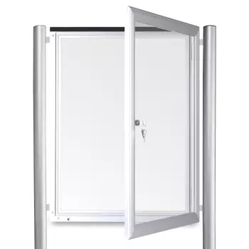 Jednostronna wolnostojąca gablota Reverso