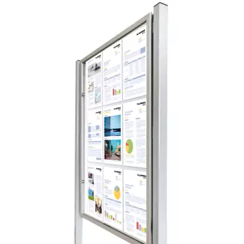 Jednostronna, wolnostojąca gablota Tendance