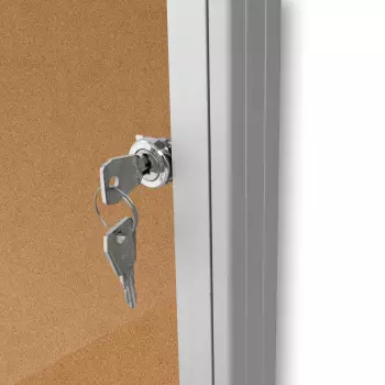 Korkowa gablota Standing z bezpiecznymi narożnikami