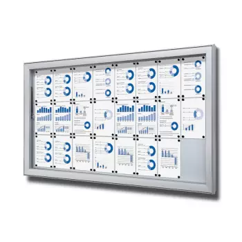 Głęboka gablota do użytku zewnętrznego