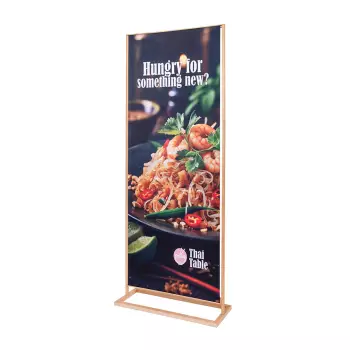 Rustykalny stojak na baner 85x200