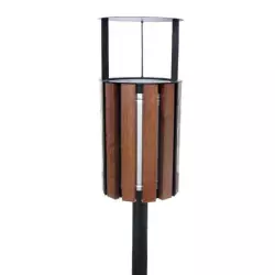 Kosz OWAL z daszkiem