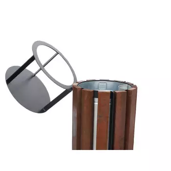 Kosz-OWAL-z-daszkiem-inox