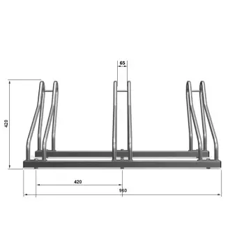 Stojak na rower PROPEN - 2 miejsca rowerowe