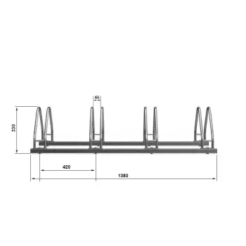 Stojak-na-rowery-Redon-ocynkowany