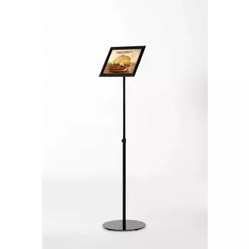 Czarny teleskopowy Menuboard A4