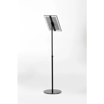 Czarny teleskopowy Menuboard A4