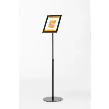 Czarny teleskopowy Menuboard A4