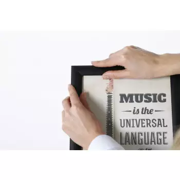 Czarny teleskopowy Menuboard A4