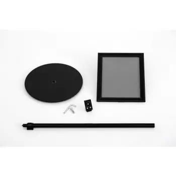 Czarny teleskopowy Menuboard A4