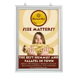 Dwustronna rama z wsuwanym plakatem A1