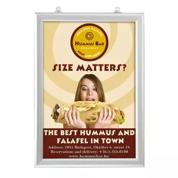 Dwustronna rama z wsuwanym plakatem A1