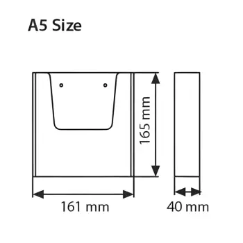 Kieszeń wisząca na ulotki A5