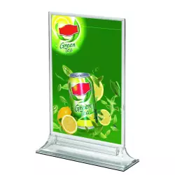 Akrylowy stojak na menu typu litery T