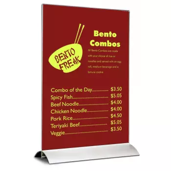 Akrylowy identyfikator na stół A6