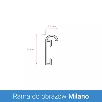 Rama aluminiowa Milano