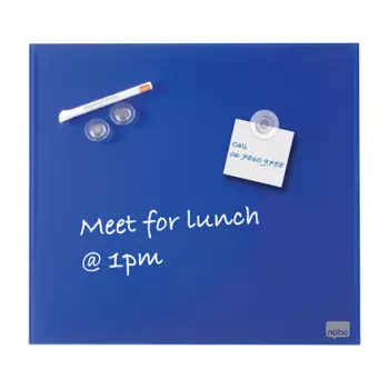 Tablica SZKLANA MAGNETYCZNA 45x45cm NIEBIESKA