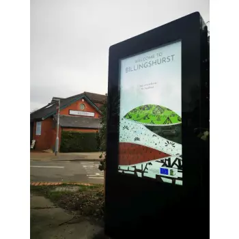 Zewnętrzny totem reklamowy 65 cali