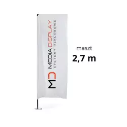 Flaga reklamowa prostokątna 2,7