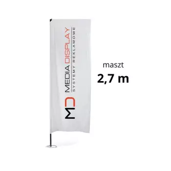 Flaga reklamowa prostokątna 2,7
