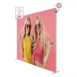 Podświetlana ścianka reklamowa BACKLIGHT 300x250