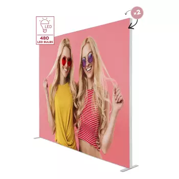 Podświetlana ścianka reklamowa BACKLIGHT 300x250