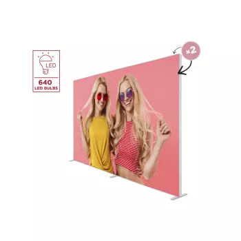 Podświetlana ścianka reklamowa BACKLIGHT 400x250