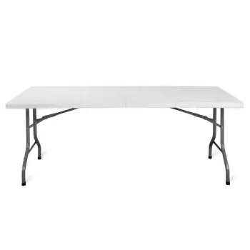 Stół eventowy E180 (180x75 cm) - biały
