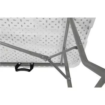 Stół eventowy E180 (180x75 cm) - biały