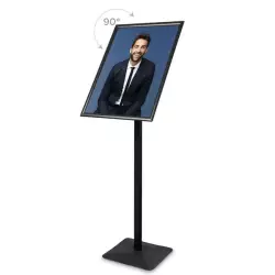 Stojak info/menu Premium czarny - A2