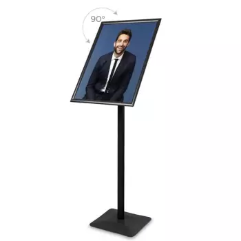 Stojak info/menu Premium czarny - A2
