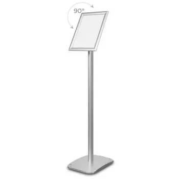 Stojak info/menu Standard srebrny - A4
