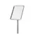 Stojak info/menu Premium srebrny - A3