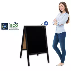 Potykacz drewniany Classic M (60x100 cm) - czarny