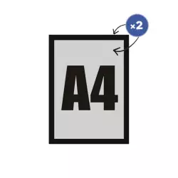 Ramka Magnetic Rewers A4 - czarna