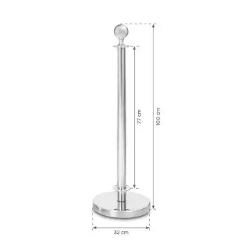 Słupek Cafeteria - Chrom